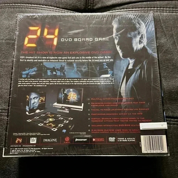 24 TV Show DVD Board Game Pressman 2006 Kiefer Sutherland- FACTORY SEALED!! - Picture 3 of 4